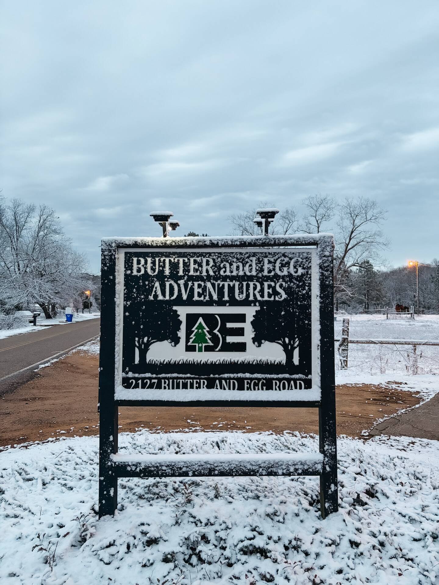 Snow Day At Butter And Egg Adventures In Troy, Alabama