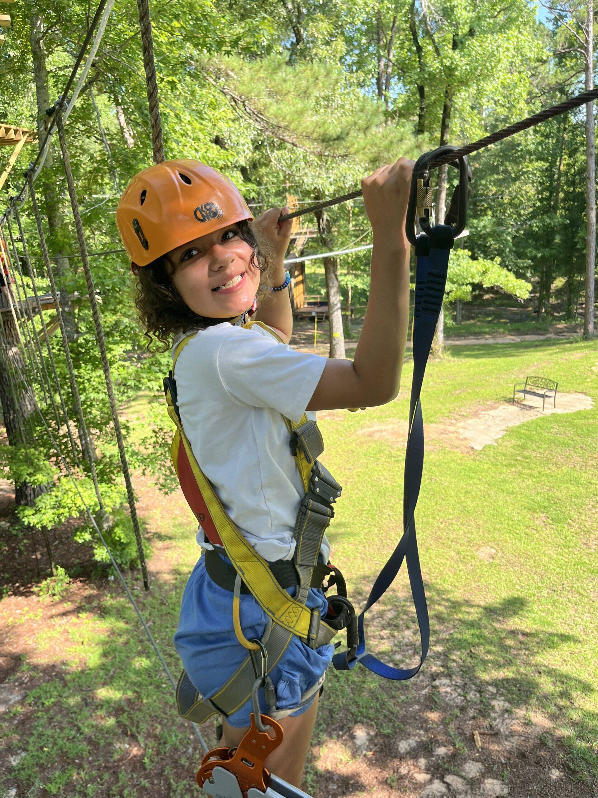 Tree Challenge Course At Summer Day Camp At Butter And Egg Adventures In Troy Alabama